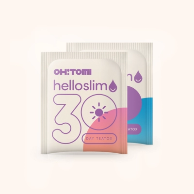 OH!TOMI Teatox Hello Slim Day & Night Teatox 2x30szt. na 30 dni